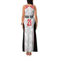 Custom UAE Football Family Matching Tank Maxi Dress and Hawaiian Shirt The Whites Concept 19-2020 - Wonder Print Shop