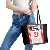 Custom UAE Football Leather Tote Bag The Whites Concept 19-2020 - Wonder Print Shop