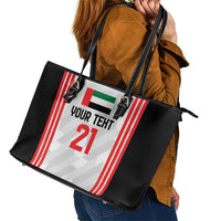 Custom UAE Football Leather Tote Bag The Whites Concept 19-2020 - Wonder Print Shop