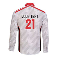Custom UAE Football Long Sleeve Button Shirt The Whites Concept 19-2020 - Wonder Print Shop