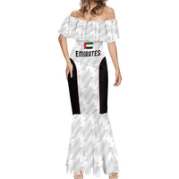Custom UAE Football Mermaid Dress The Whites Concept 19-2020 - Wonder Print Shop