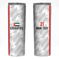 Custom UAE Football Skinny Tumbler The Whites Concept 19-2020 - Wonder Print Shop