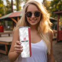 Custom UAE Football Skinny Tumbler The Whites Concept 19-2020 - Wonder Print Shop