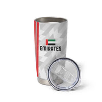 Custom UAE Football Tumbler Cup The Whites Concept 19-2020 - Wonder Print Shop