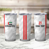 Custom UAE Football Tumbler Cup The Whites Concept 19-2020 - Wonder Print Shop