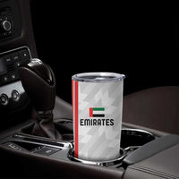 Custom UAE Football Tumbler Cup The Whites Concept 19-2020 - Wonder Print Shop