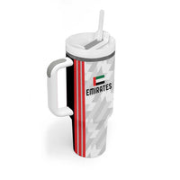 Custom UAE Football Tumbler With Handle The Whites Concept 19-2020 - Wonder Print Shop