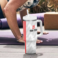 Custom UAE Football Tumbler With Handle The Whites Concept 19-2020 - Wonder Print Shop