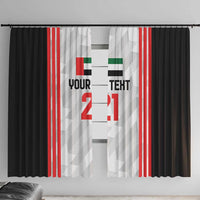 Custom UAE Football Window Curtain The Whites Concept 19-2020 - Wonder Print Shop
