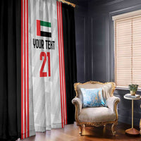 Custom UAE Football Window Curtain The Whites Concept 19-2020 - Wonder Print Shop