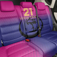 Custom UAE Cricket Back Car Seat Cover United Arab Emirates Falcon Sporty Pattern LT9 - Wonder Print Shop