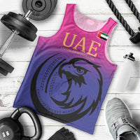 Custom UAE Cricket Men Tank Top United Arab Emirates Falcon Sporty Pattern - Wonder Print Shop