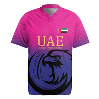 Custom UAE Cricket Rugby Jersey United Arab Emirates Falcon Sporty Pattern - Wonder Print Shop
