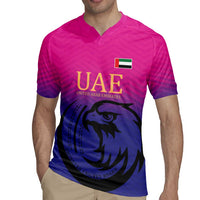 Custom UAE Cricket Rugby Jersey United Arab Emirates Falcon Sporty Pattern - Wonder Print Shop
