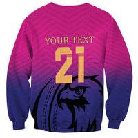 Custom UAE Cricket Sweatshirt United Arab Emirates Falcon Sporty Pattern - Wonder Print Shop