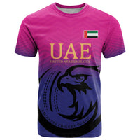 Custom UAE Cricket T Shirt United Arab Emirates Falcon Sporty Pattern - Wonder Print Shop