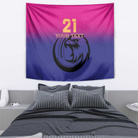 Custom UAE Cricket Tapestry United Arab Emirates Falcon Sporty Pattern - Wonder Print Shop