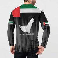 United Arab Emirates Button Sweatshirt UAE Emblem Hawk of Quraish LT9 - Wonder Print Shop