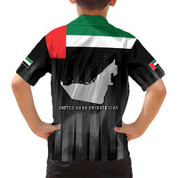 United Arab Emirates Family Matching Long Sleeve Bodycon Dress and Hawaiian Shirt UAE Emblem Hawk of Quraish LT9 - Wonder Print Shop