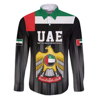 United Arab Emirates Family Matching Puletasi and Hawaiian Shirt UAE Emblem Hawk of Quraish - Wonder Print Shop