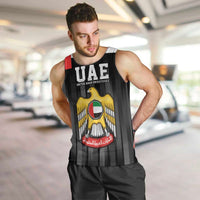 United Arab Emirates Men Tank Top UAE Emblem Hawk of Quraish - Wonder Print Shop