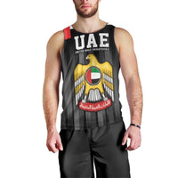 United Arab Emirates Men Tank Top UAE Emblem Hawk of Quraish - Wonder Print Shop