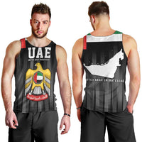 United Arab Emirates Men Tank Top UAE Emblem Hawk of Quraish - Wonder Print Shop