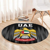 United Arab Emirates Round Carpet UAE Emblem Hawk of Quraish LT9