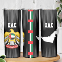 United Arab Emirates Skinny Tumbler UAE Emblem Hawk of Quraish - Wonder Print Shop