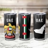United Arab Emirates Tumbler Cup UAE Emblem Hawk of Quraish - Wonder Print Shop