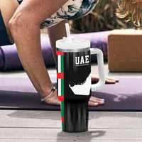 United Arab Emirates Tumbler With Handle UAE Emblem Hawk of Quraish - Wonder Print Shop