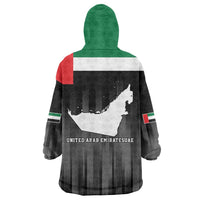 United Arab Emirates Wearable Blanket Hoodie UAE Emblem Hawk of Quraish - Wonder Print Shop