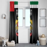 United Arab Emirates Window Curtain UAE Emblem Hawk of Quraish - Wonder Print Shop