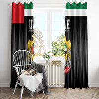 United Arab Emirates Window Curtain UAE Emblem Hawk of Quraish - Wonder Print Shop