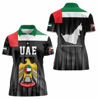 United Arab Emirates Women Polo Shirt UAE Emblem Hawk of Quraish - Wonder Print Shop