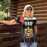 United Arab Emirates Women Polo Shirt UAE Emblem Hawk of Quraish - Wonder Print Shop