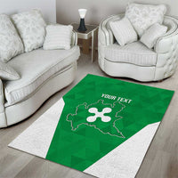Personalized Italy Lombardy Area Rug Inspiration Flags Style