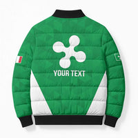 Personalized Italy Lombardy Bomber Puffer Jacket Inspiration Flags Style - Wonder Print Shop