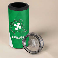 Personalized Italy Lombardy 4 in 1 Can Cooler Tumbler Inspiration Flags Style