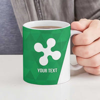 Personalized Italy Lombardy Ceramic Mug Inspiration Flags Style - Wonder Print Shop