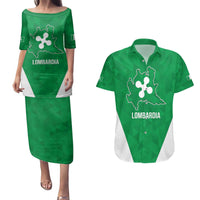Personalized Italy Lombardy Couples Matching Puletasi and Hawaiian Shirt Inspiration Flags Style