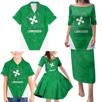 Personalized Italy Lombardy Family Matching Puletasi and Hawaiian Shirt Inspiration Flags Style