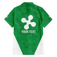 Personalized Italy Lombardy Family Matching Short Sleeve Bodycon Dress and Hawaiian Shirt Inspiration Flags Style