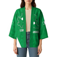 Personalized Italy Lombardy Kimono Inspiration Flags Style - Wonder Print Shop