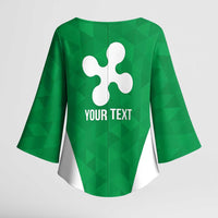 Personalized Italy Lombardy Kimono Sleeve Blouse Inspiration Flags Style - Wonder Print Shop