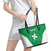 Personalized Italy Lombardy Leather Tote Bag Inspiration Flags Style
