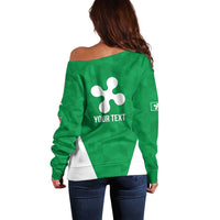 Personalized Italy Lombardy Off Shoulder Sweater Inspiration Flags Style