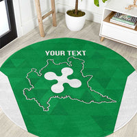 Personalized Italy Lombardy Round Carpet Inspiration Flags Style