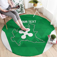 Personalized Italy Lombardy Round Carpet Inspiration Flags Style