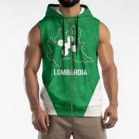 Personalized Italy Lombardy Sleeveless Zip Hoodie Inspiration Flags Style - Wonder Print Shop